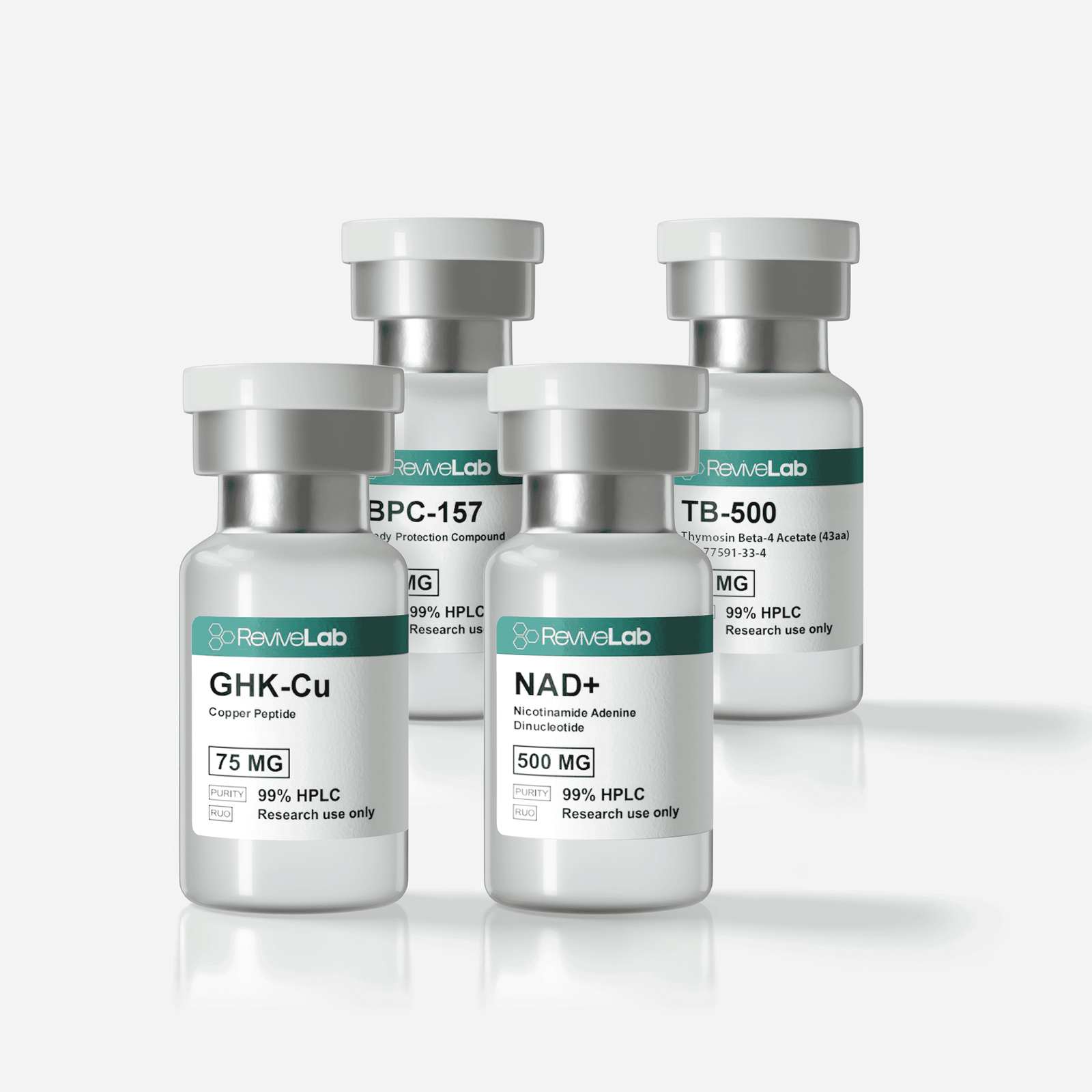 BPC-157 TB-500 GHK-Cu NAD⁺ stack Regenerative peptide combo BPC-157 TB-500 NAD⁺ GHK-Cu Tissue repair & longevity peptide stack NAD⁺ GHK-Cu BPC-157 TB-500 Multi-pathway anti-aging peptide blend Canada BPC-157 TB-500 GHK-Cu NAD⁺ High-purity research peptide stack for regeneration and cellular energy