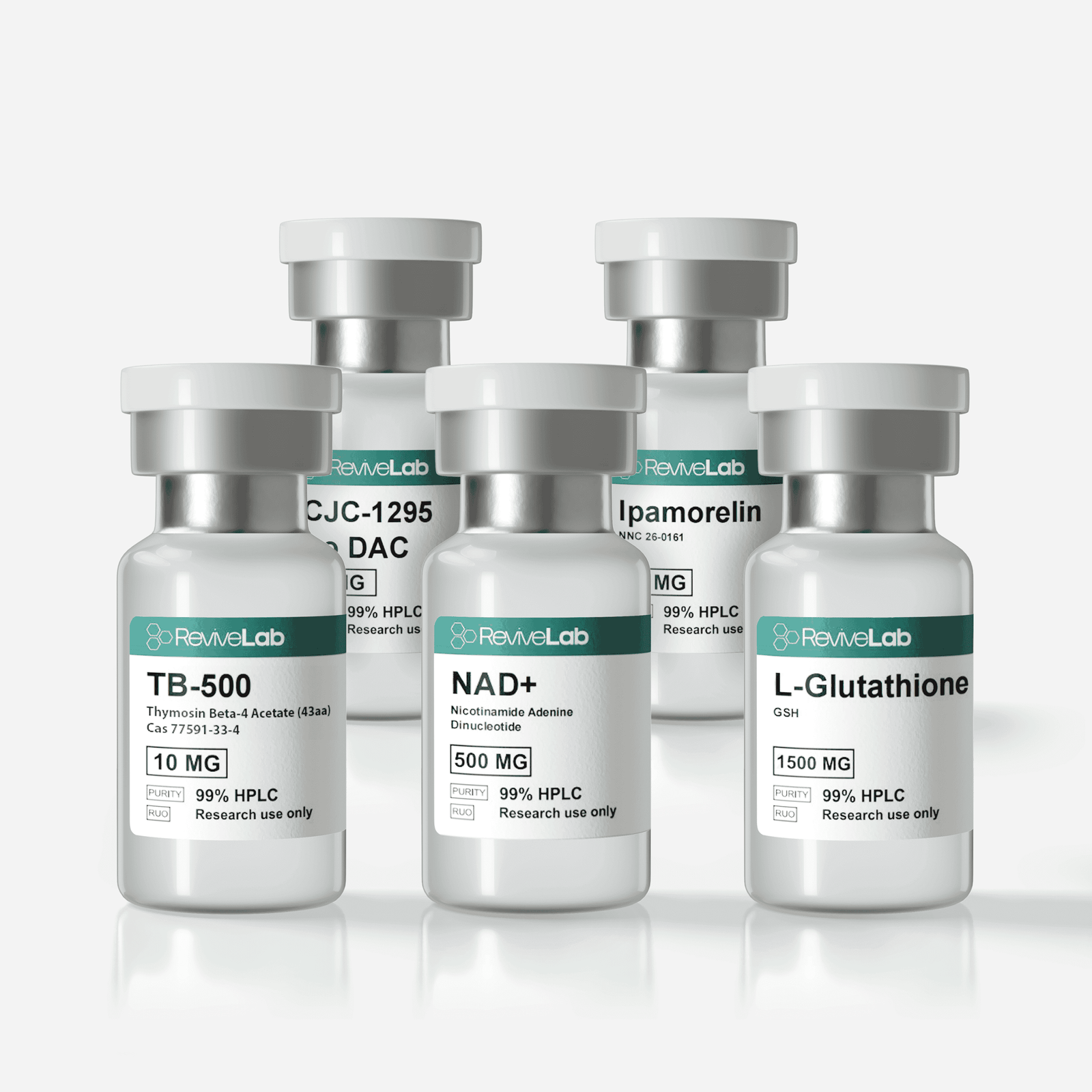 CJC-1295 DAC Ipamorelin TB-500 NAD⁺ Glutathione stack Growth hormone axis peptide stack CJC-1295 DAC + Ipamorelin + TB-500 NAD⁺ Glutathione metabolic and repair peptide combo Tissue repair & anti-aging peptide stack Canada High-purity research peptide stack GH axis + cellular energy + antioxidant