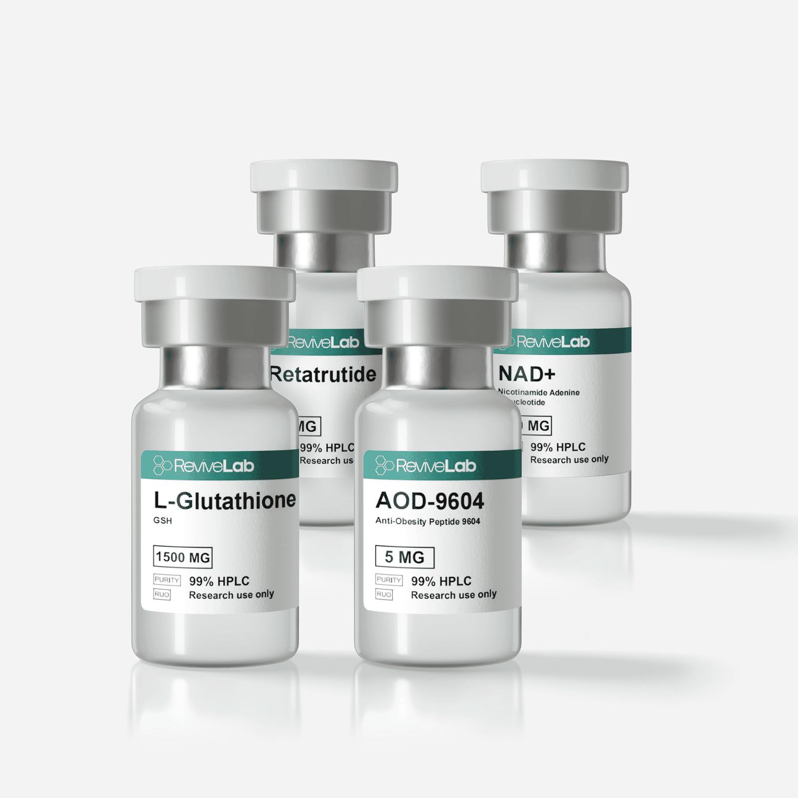 Retatrutide NAD Glutathione AOD-9604 Retatrutide metabolism peptide combo NAD Glutathione longevity stack AOD-9604 fat-loss peptide research Anti-aging peptide stack Canada